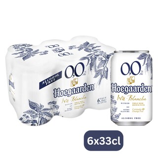 Hoegaarden | Bière blanche | Sans Alcool | 0%  alc | Canette 6 x 33 cl
