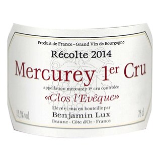 France - Frankrijk | France - Bourgogne | Mercurey 1er Cru Clos L'Evêque 2014 Rood 