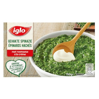Iglo | Gehakte spinazie met roomsaus 
