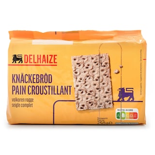 Delhaize | Knäckebröd | Volkoren rogge 