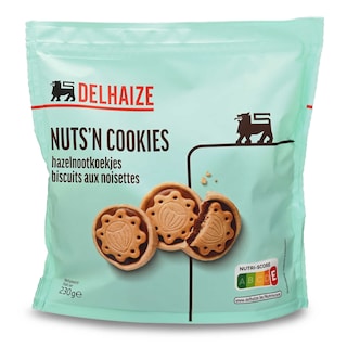 Delhaize | Koekjes | Hazelnootvulling 