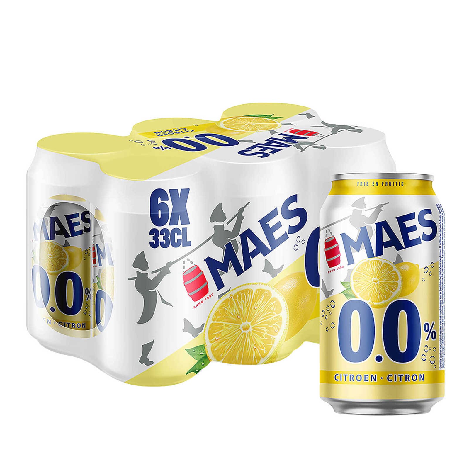Maes Fruitbier | Citroen | Zonder alcohol | Blik