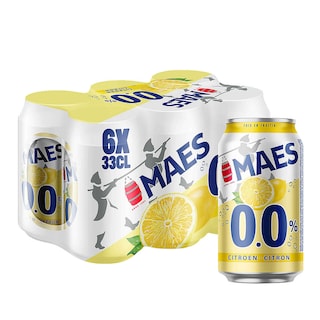 Maes | Radler | Fruitbier | Citroen | Zonder alcohol | Blik 