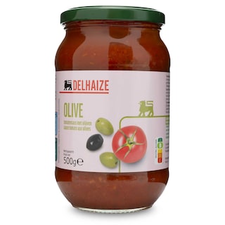 Delhaize | Saus | Tomaten-Olijf 