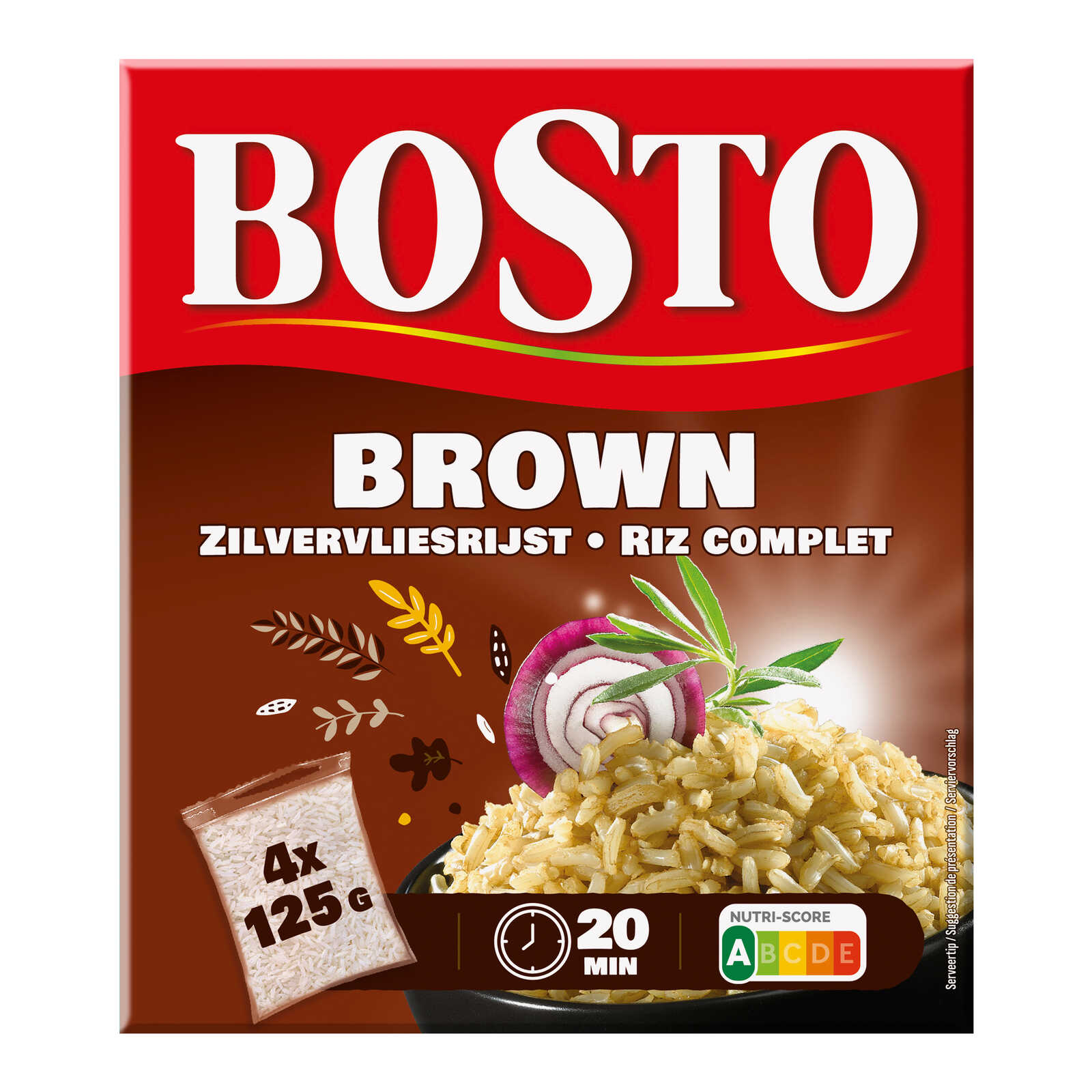 Bosto Rijst | Zilvervlies | Bruin | 20 min