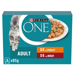 Purina ONE | Aliment chat | Adulte | Boeuf & poulet 