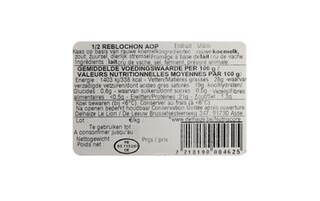 Delhaize | Reblochon | AOC | Bloc 