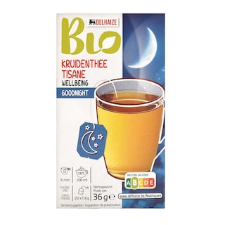 Delhaize | Bio | Kruidenthee | Goodnight | Zakjes | Bio 20 x 1,8 gr