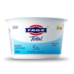 Fage | Total | Yaourt grec authentique | nature | 5% m.g. 500 gr