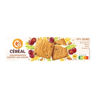 Céréal | Control+ | Rozijnenkoekjes | Zoutarm 