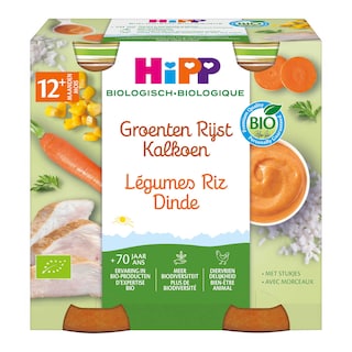 Hipp | Groenten-Rijst-Kalkoen | Bio | 12M 