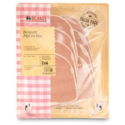 Delhaize | Blokpate in sneden +/- 150 gr