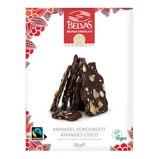 Belvas | Chocolat | Thins Noir | Amandes Coco 
