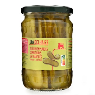 Delhaize | Cornichons | Tranches | Aigre-Doux 