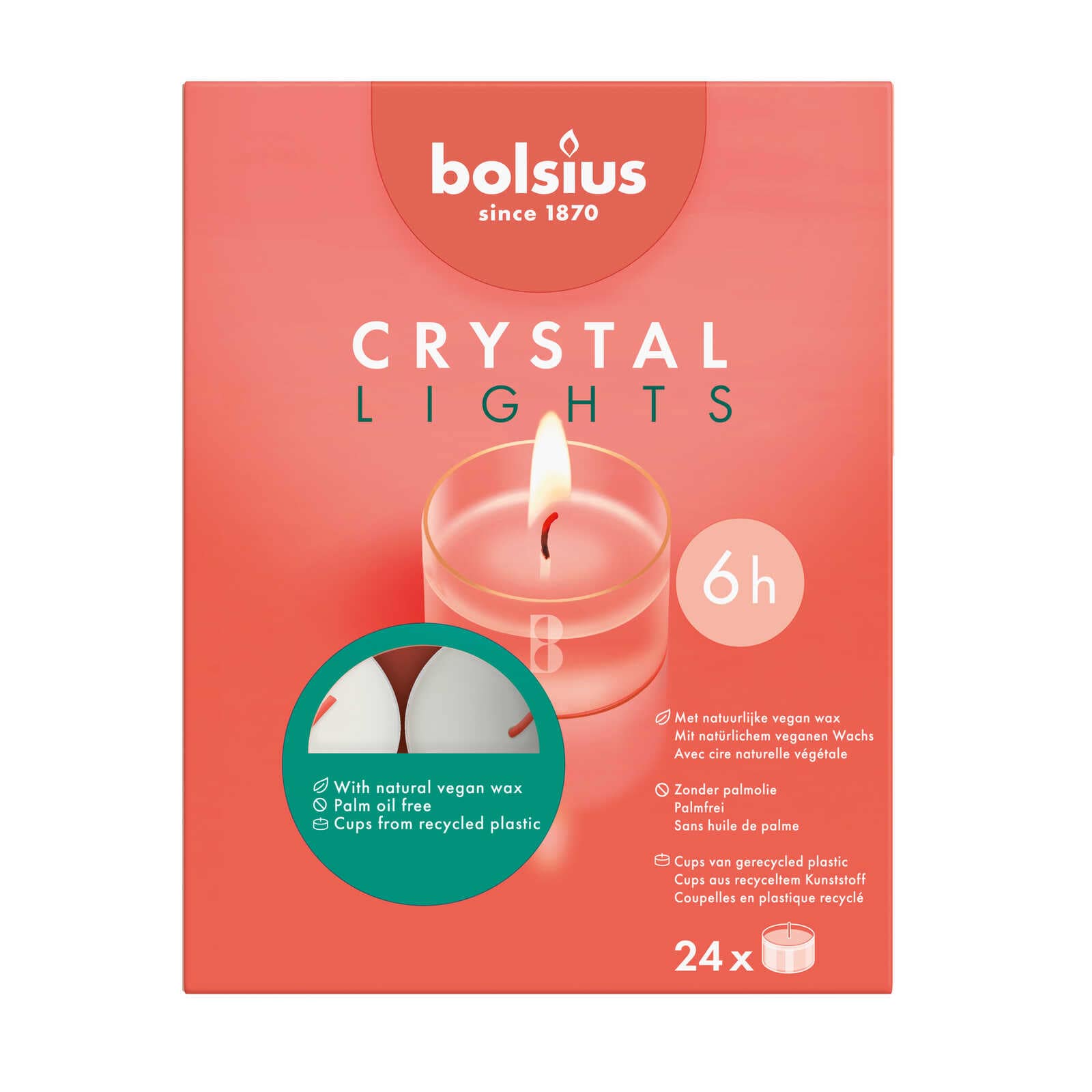 Bolsius Duurzame Cristallights | 6h