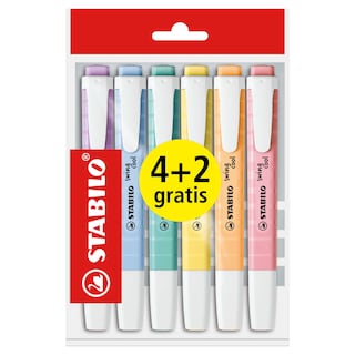 Markeerstiften | Swing Cool Pastel | 4+2 gratis