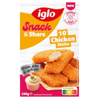 Iglo | Snack & Share | Chicken | Sticks 250 gr