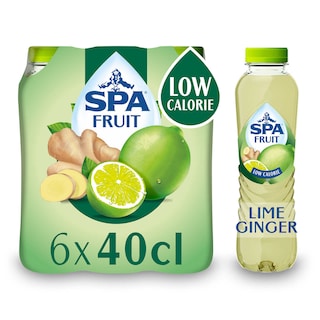 Spa | Fruit | Limonade | Niet Bruisend | Lime-Ginger | PET 6 x 40 cl
