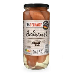 Delhaize | Worsten | Bockwurst 550 gr
