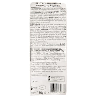 Delhaize | Boulettes | Orientales 250 gr
