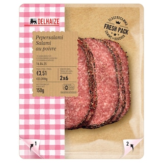 Delhaize | Pepersalami +/- 150 gr