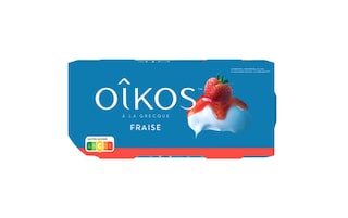 Oikos | Yaourt | Fraise | Entier | À la grecque 