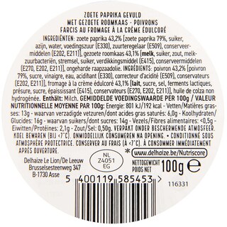 Delhaize | Mini Paprika | Roomkaas 100 gr