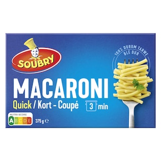 Soubry | Pasta | Quick | Macaroni | Kort 