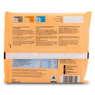 Delhaize | Pâte feuilleté | Carrés 