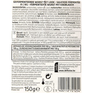 Delhaize | Salami a l'ail 