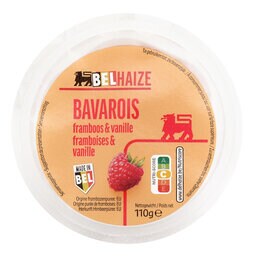 Delhaize | Bavarois | Framboise-Vanille 110 gr