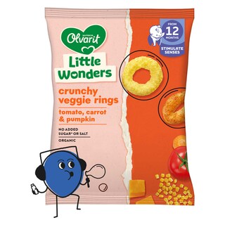 Olvarit | Anneaux Croquants | Légumes | 12M | Bio 15 gr