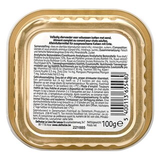Delhaize | Aliment chat | Terrine | Adult 