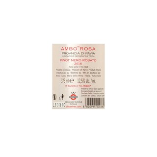 Italie - Italië | Pavia IGT | Ambo Rosa Pinot Noir Rosé 