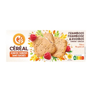 Céréal | Biscuits | Framboise-Rooibos | Sans sucre 