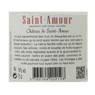 France - Frankrijk | Bourgogne - Cru du Beaujolais | Château de Saint Amour 2015 Rouge 