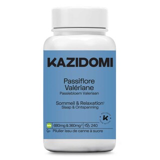 Kazidomi | Passiflore - Valeriane | Bio 80 gr