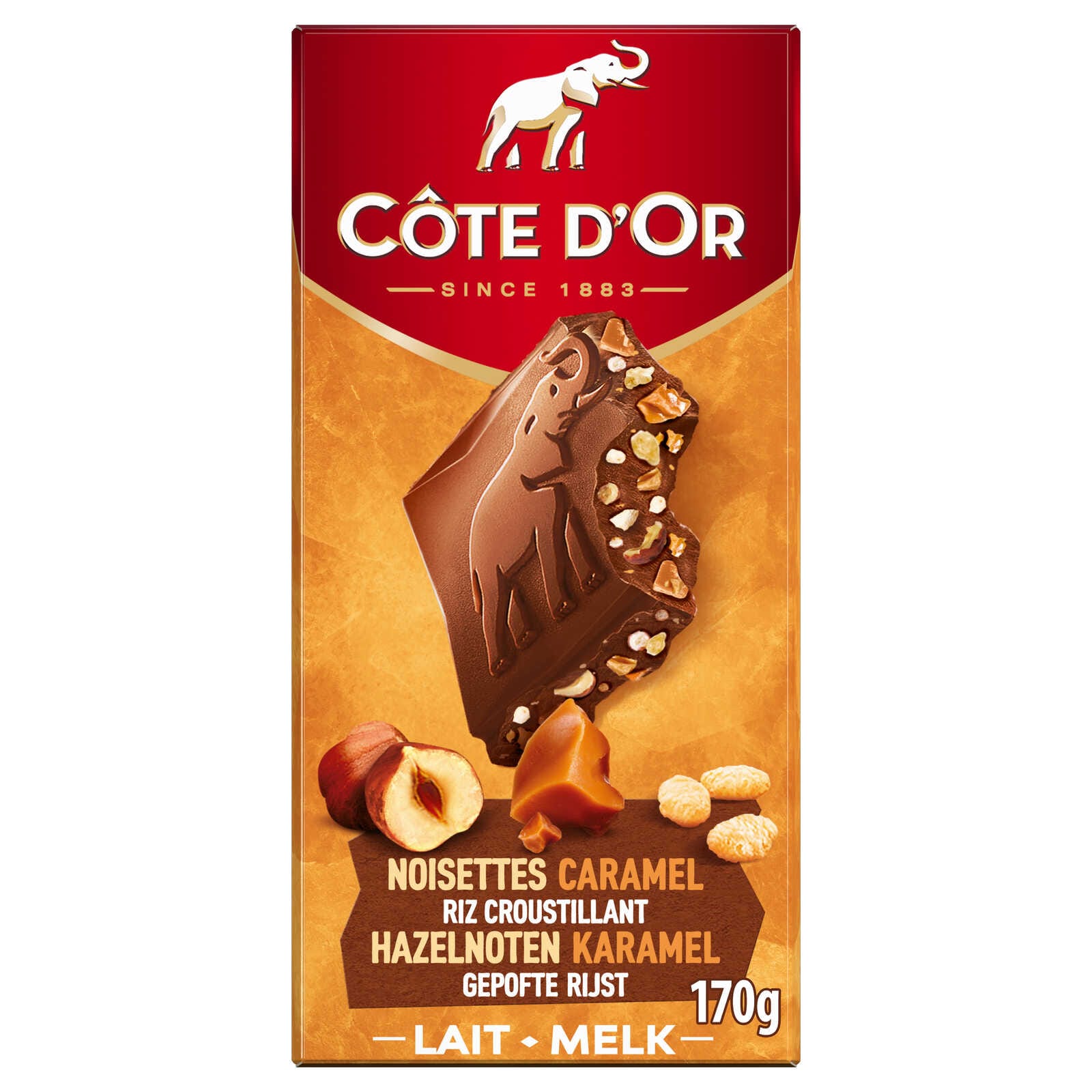 Côte d'Or Chocolade | Karamel | Melk | Hazelnoot