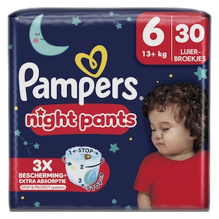 Pampers | Baby Dry Pants | Nachtbroekjes | Maat 6 30 st