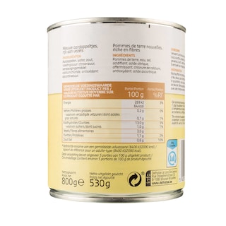 Delhaize | Aardappelen | Nieuw | Blik 530 gr