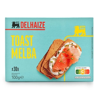 Delhaize | Toast | Melba | Vierhoekig 