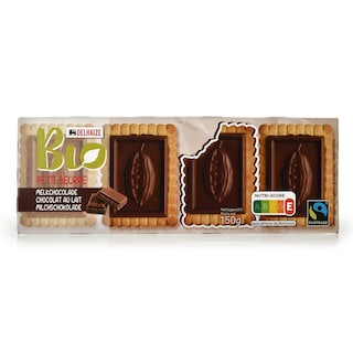 Delhaize | Bio | Boterkoekjes Chocolade | Bio | Fairtrade 