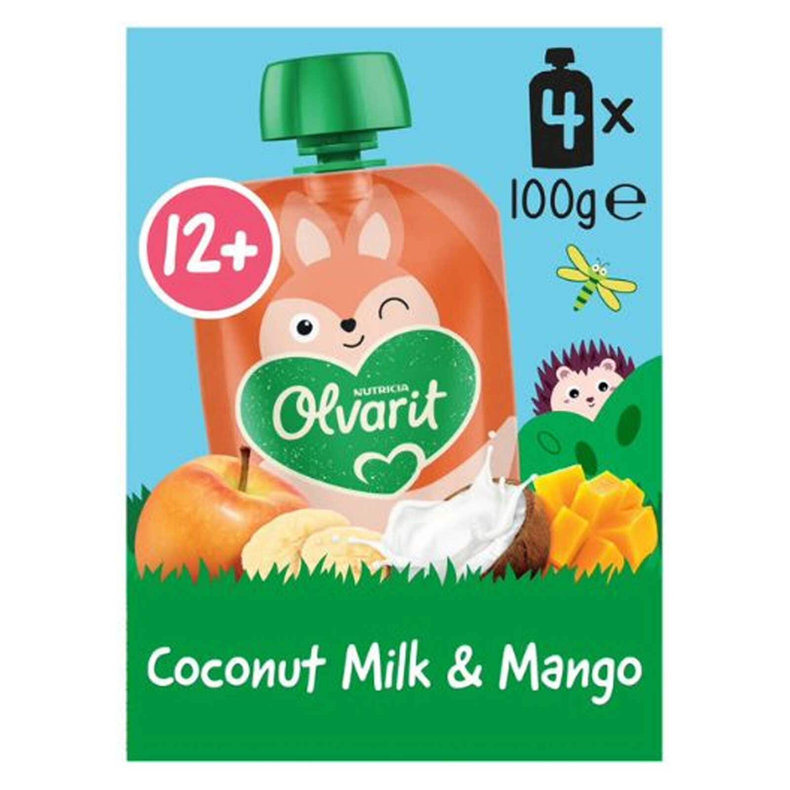 Olvarit Knijpzakje| Smoothie Kokosnoot Mango | 12M
