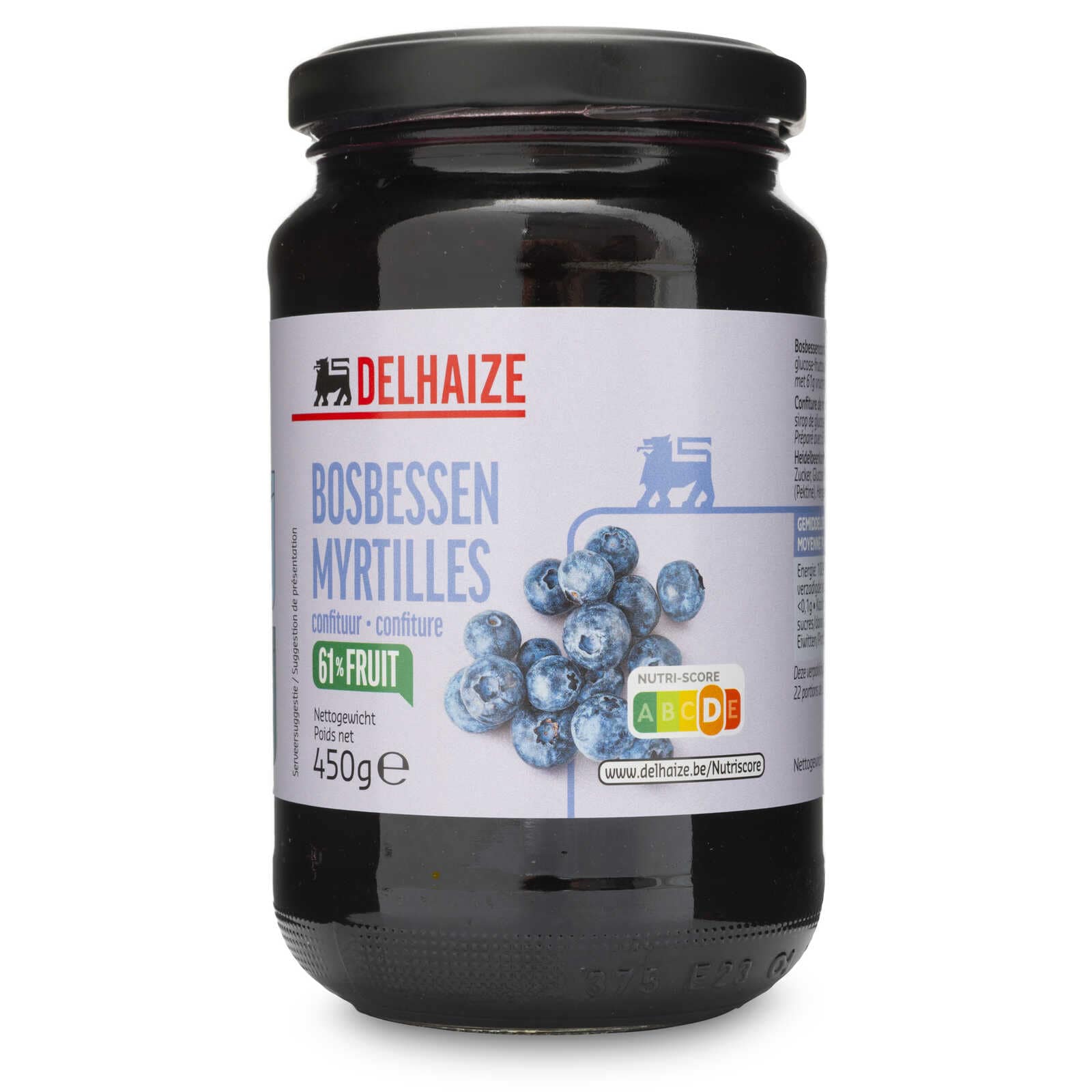 Delhaize Confituur | Bosbessen | 61%