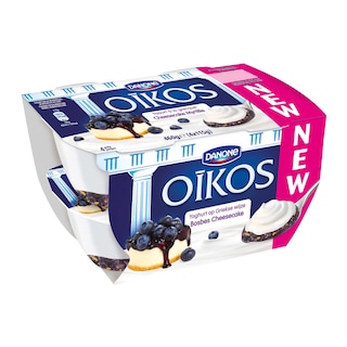 Danone | Oikos | Yaourt entier | cheesecake myrtilles 