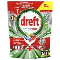 Dreft | Platinum + | 40 Vaatwastabletten | ADW | Platinum + 