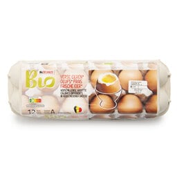 Delhaize | Bio | oeufs | Calibres différents | Bio 