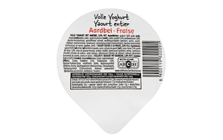 Delhaize | Yoghurt | Vol | Aardbei 180 gr