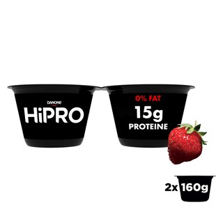 Hipro | Drinkable | En pot | Fraise | Protéine 2 x 160 gr