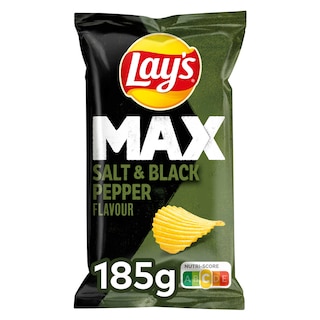 Lay's | Max | Chips | Zout en Zwart Peper Smaak 